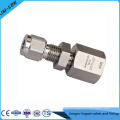 Double ferrule stainless steel compression tube fitting